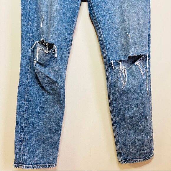 Rag & Bone Rosa Mid-Rise Distressed Boyfriend Jeans Size 28 - Picture 8 of 10